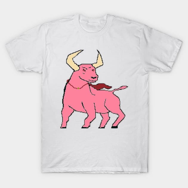 The pink super bull T-Shirt by  bullfarm